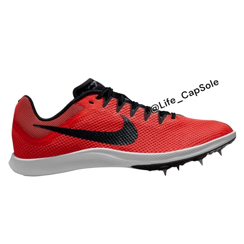 Size 12 Nike Zoom Rival Distance DC8725-601 Red Volt Running Spikes Shoes Men's - Picture 2 of 7